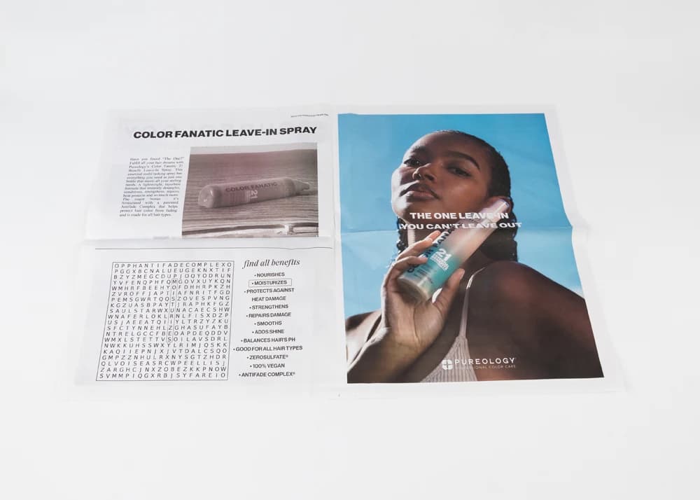 Newspaper Printing example 1