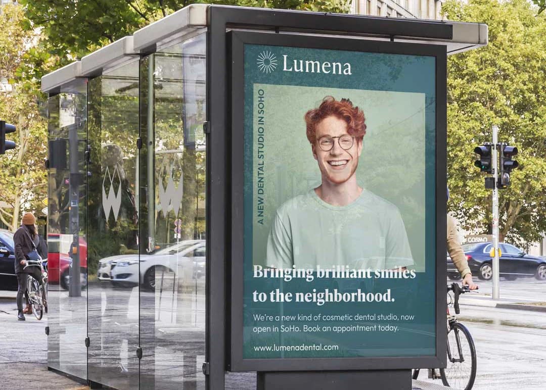 Bus stop poster