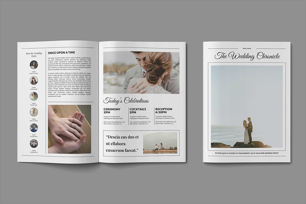 The Wedding Chronicle Mockup