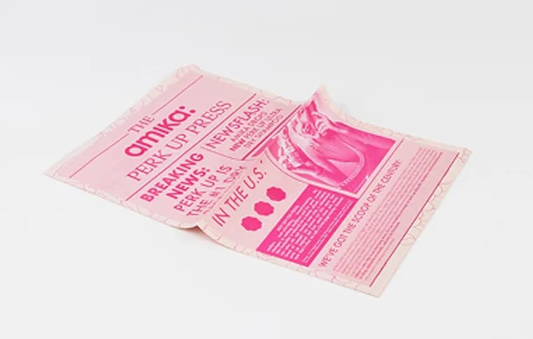 Tabloid newspaper printing example