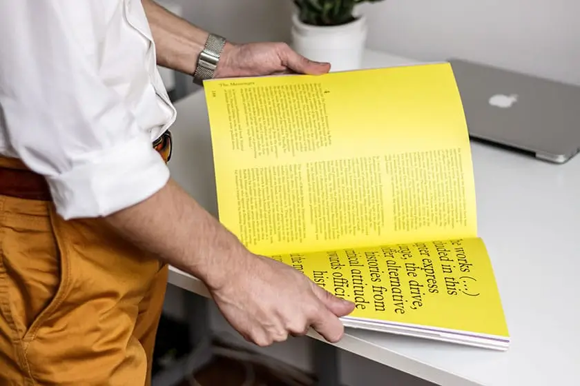 magazine printing example