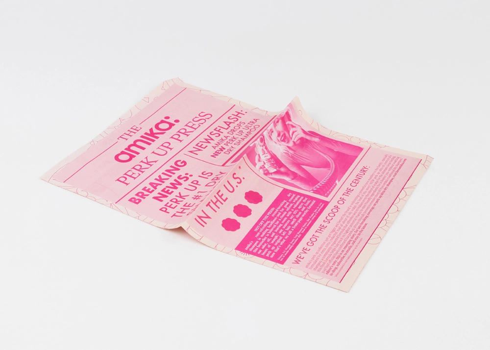 Pink tabloid newspaper job printed by Thomas Group Printing