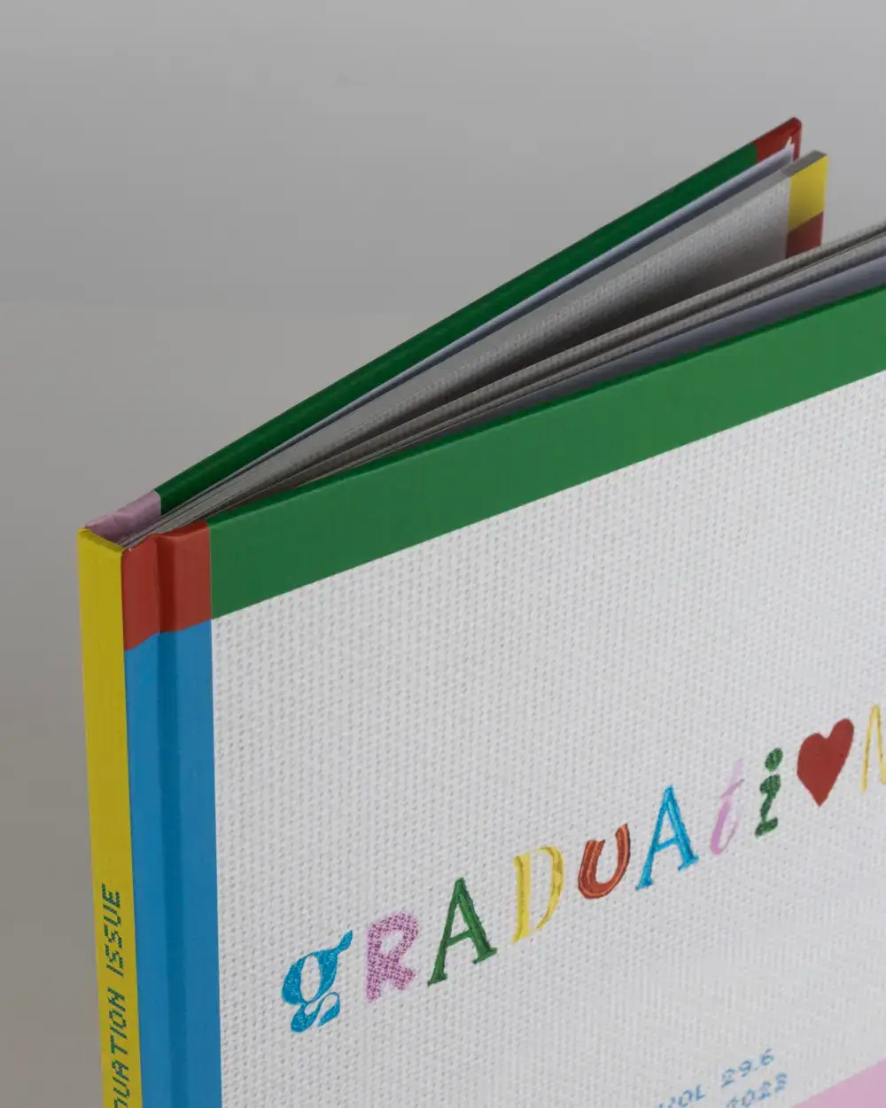 Graduation booklet example with case binding