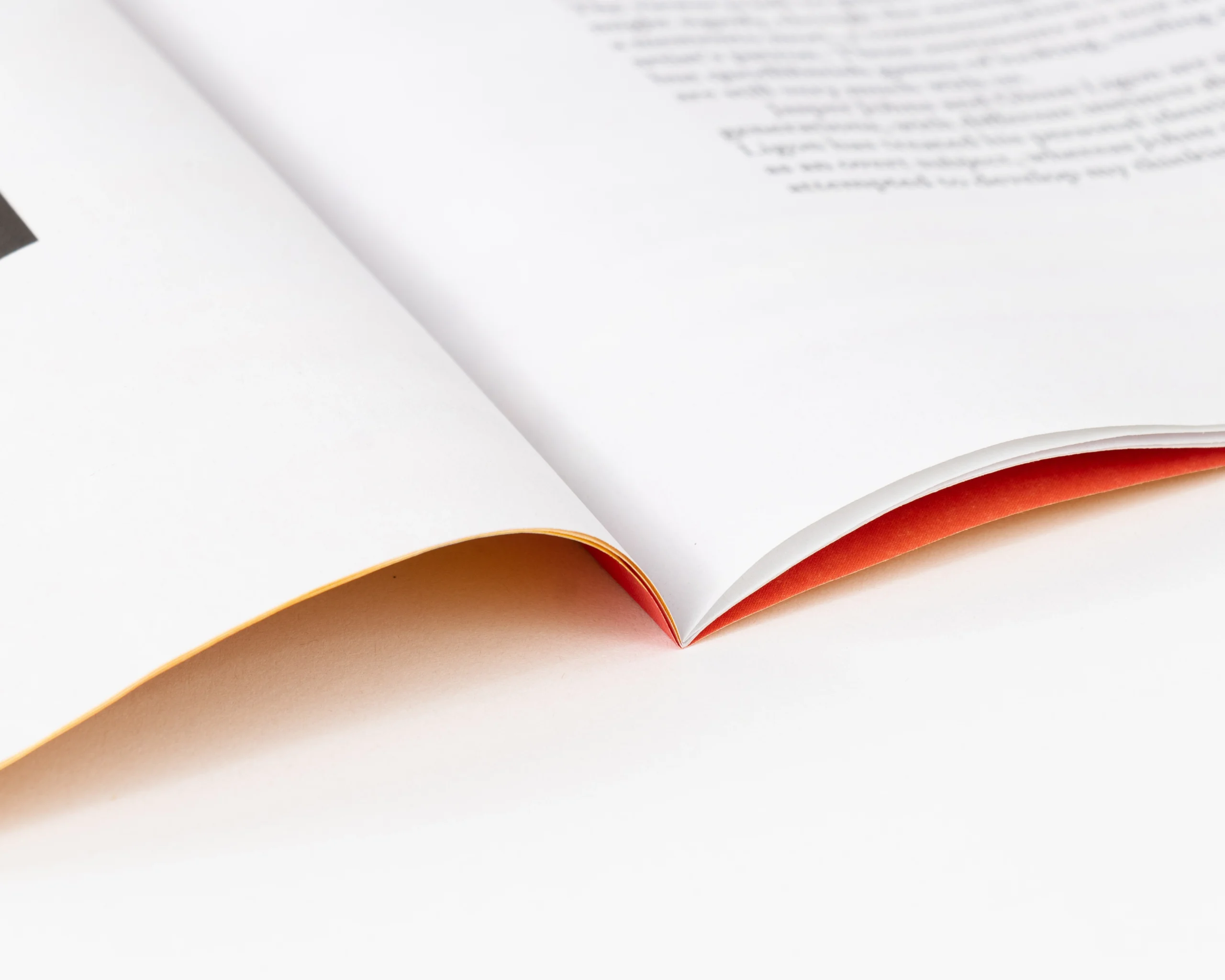 Saddle Stitched Booklet Example on white background
