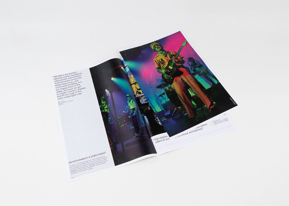tacaw uncoated booklet design example
