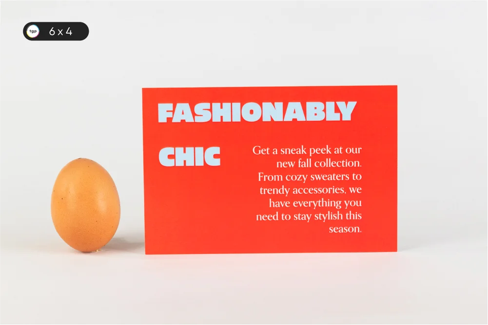 Postcard size: 4x6 inches - popular and versatile choice.