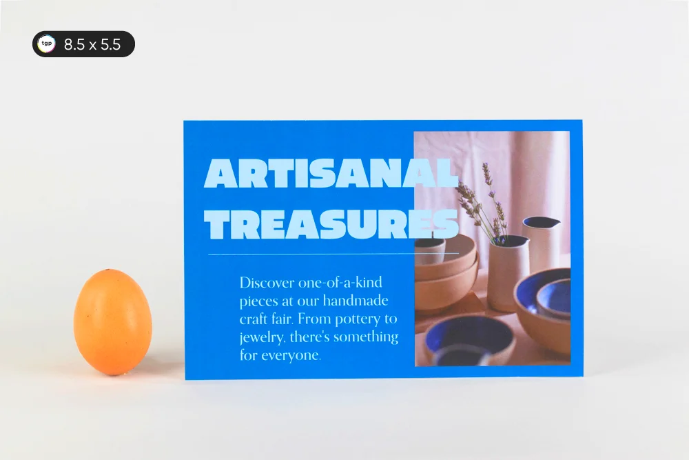 Postcard size: 6x9 inches - ample space for impactful designs and content.