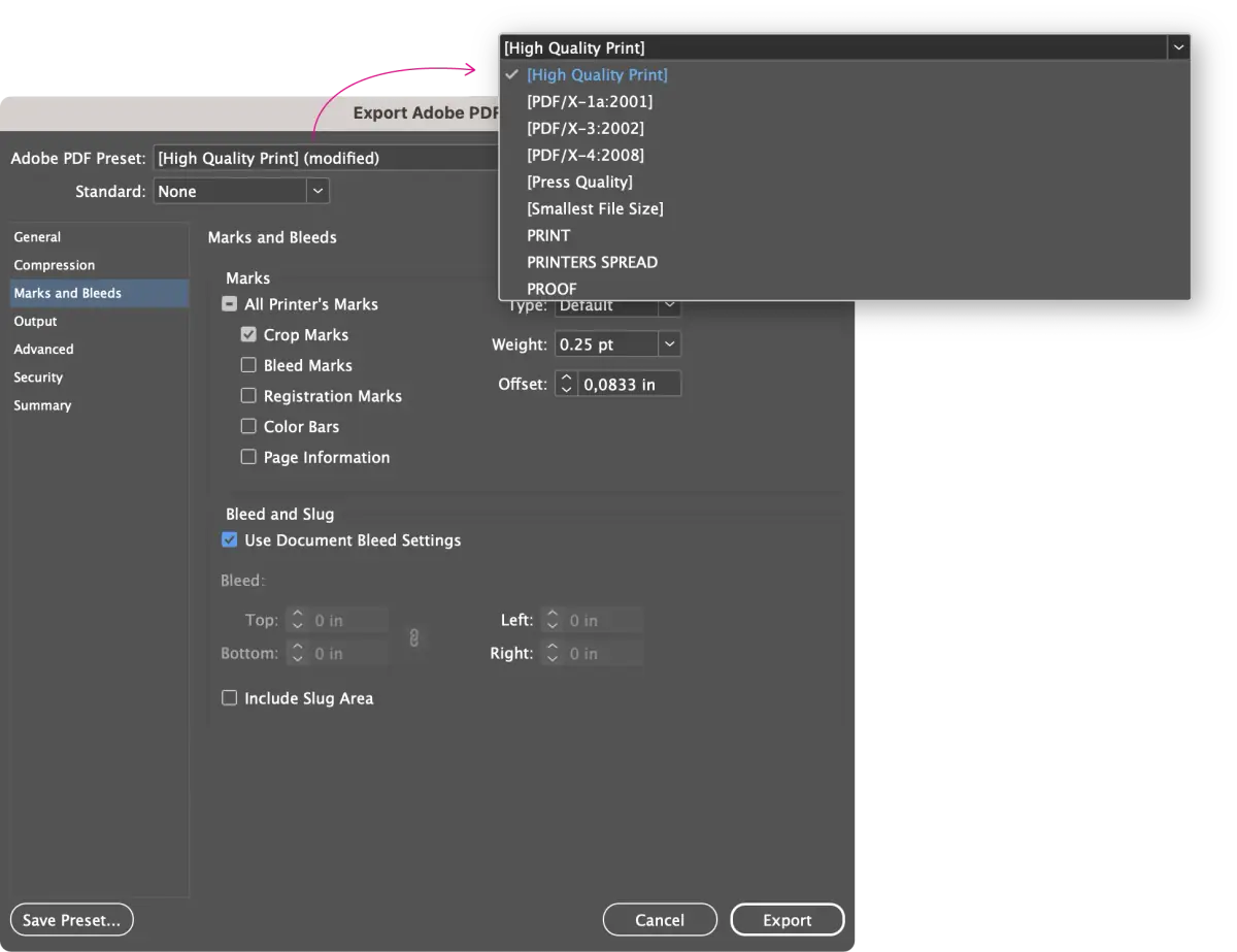 Final exported template artwork ready to send to print example for How To Use And Customize Our Free Templates