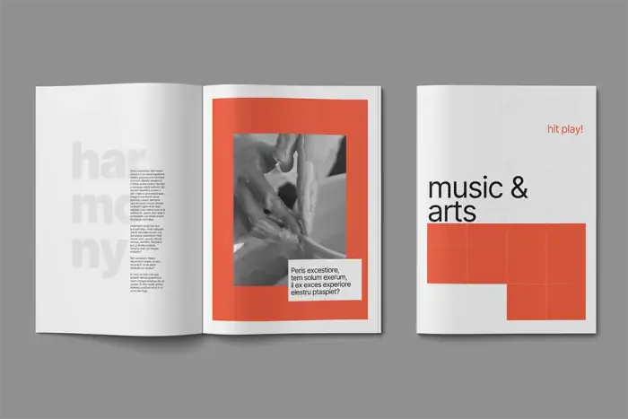 Music & Arts Program Newspaper Template
