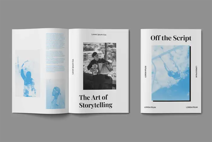 Off The Wall Newspaper Template mockup