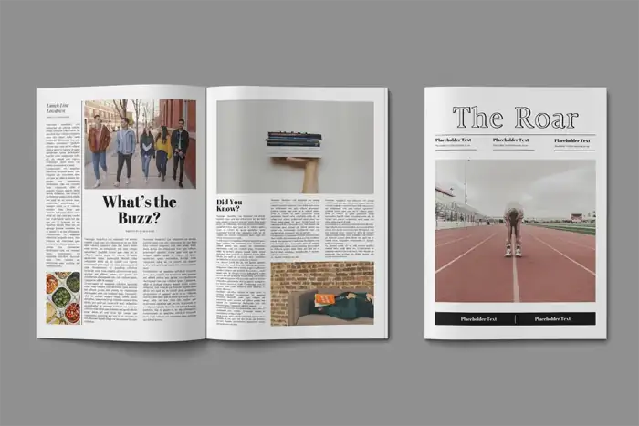 Newspaper Template for Schools