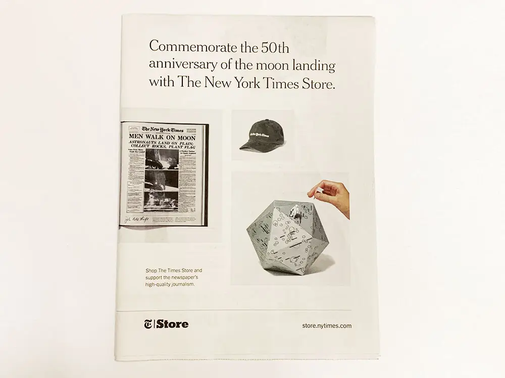 A broadsheet newsprint project done for the New York Times by Thomas Group Printing, a digital printing NYC company