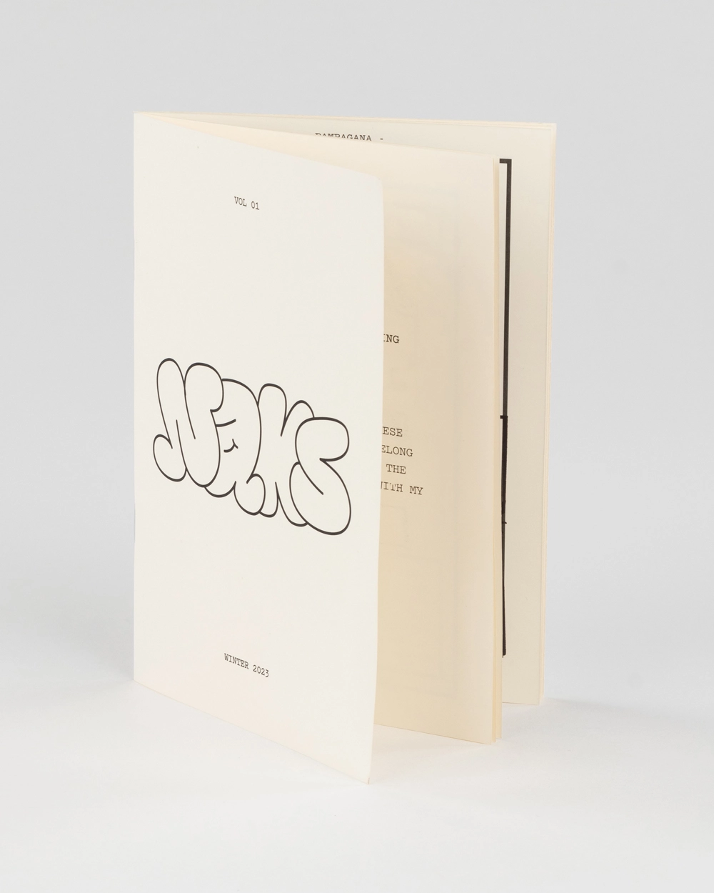 Naks saddle stitch booklet