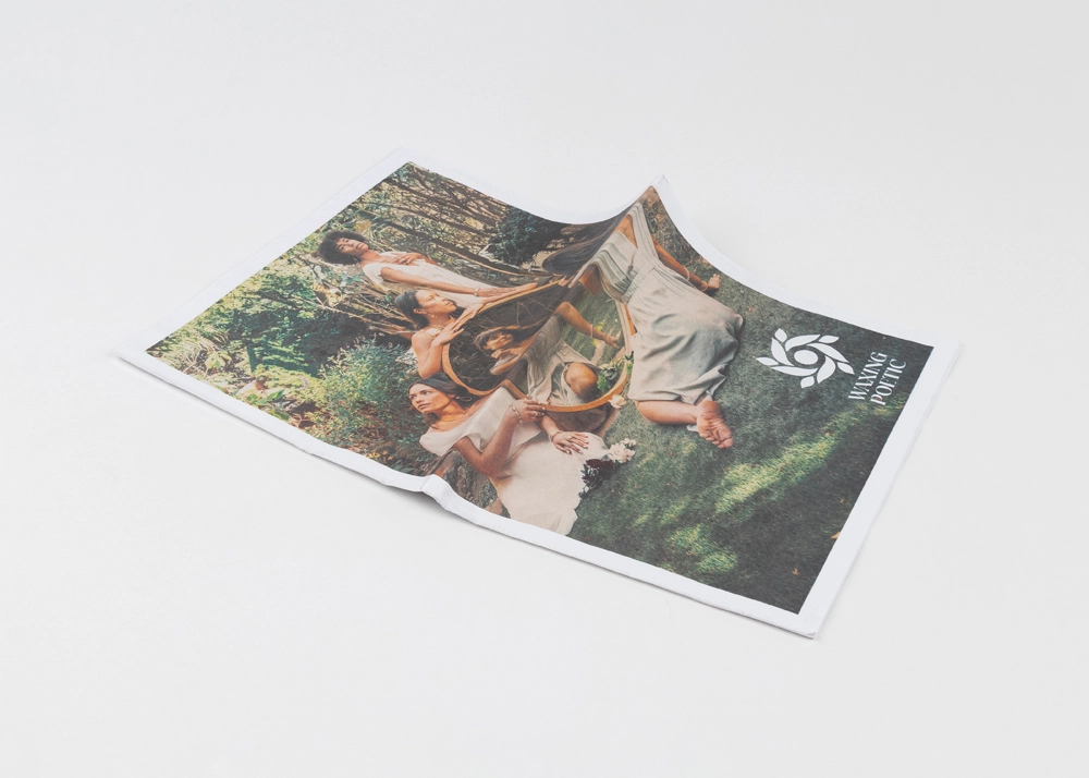 Newsprint Design Example: Back To the Garden