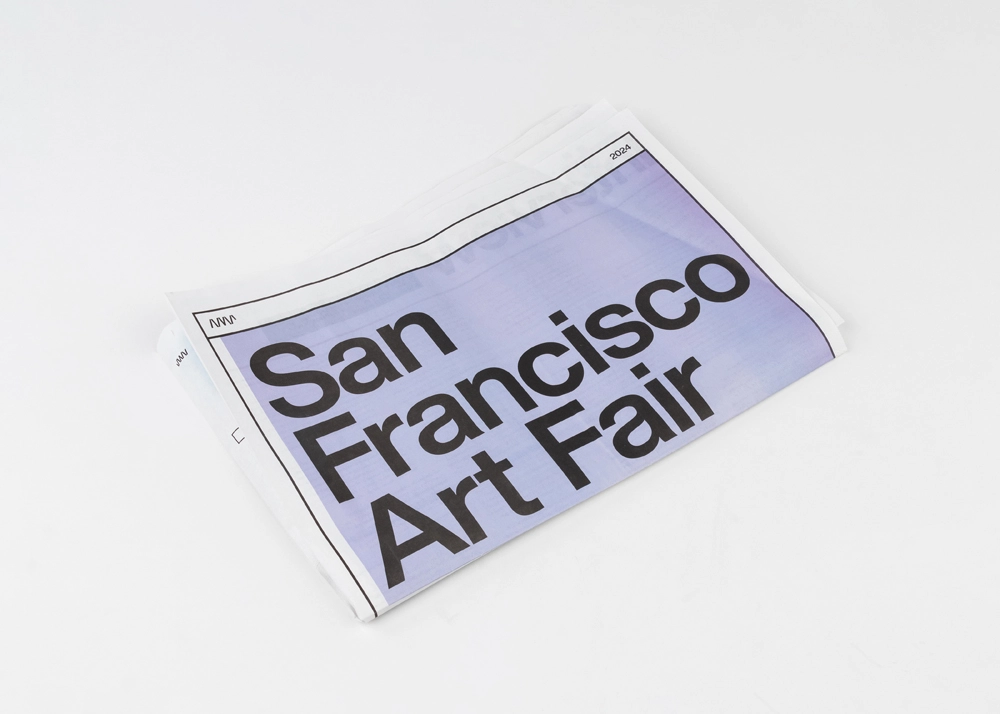 Newsprint Design Example - San Francisco Art Fair