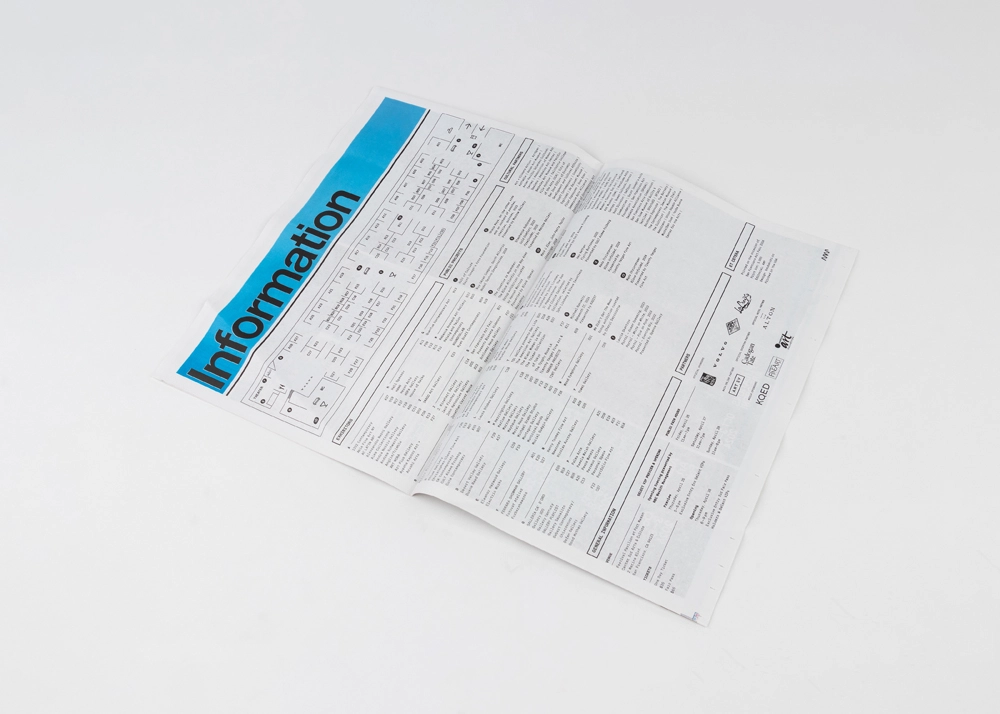 Newsprint Design Example - San Francisco Art Fair