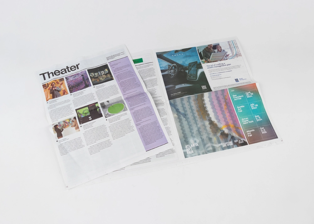 Newsprint Design Example - San Francisco Art Fair