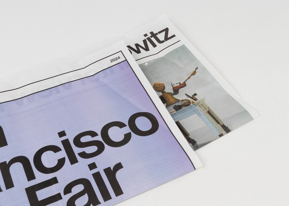 Newsprint Design Example - San Francisco Art Fair