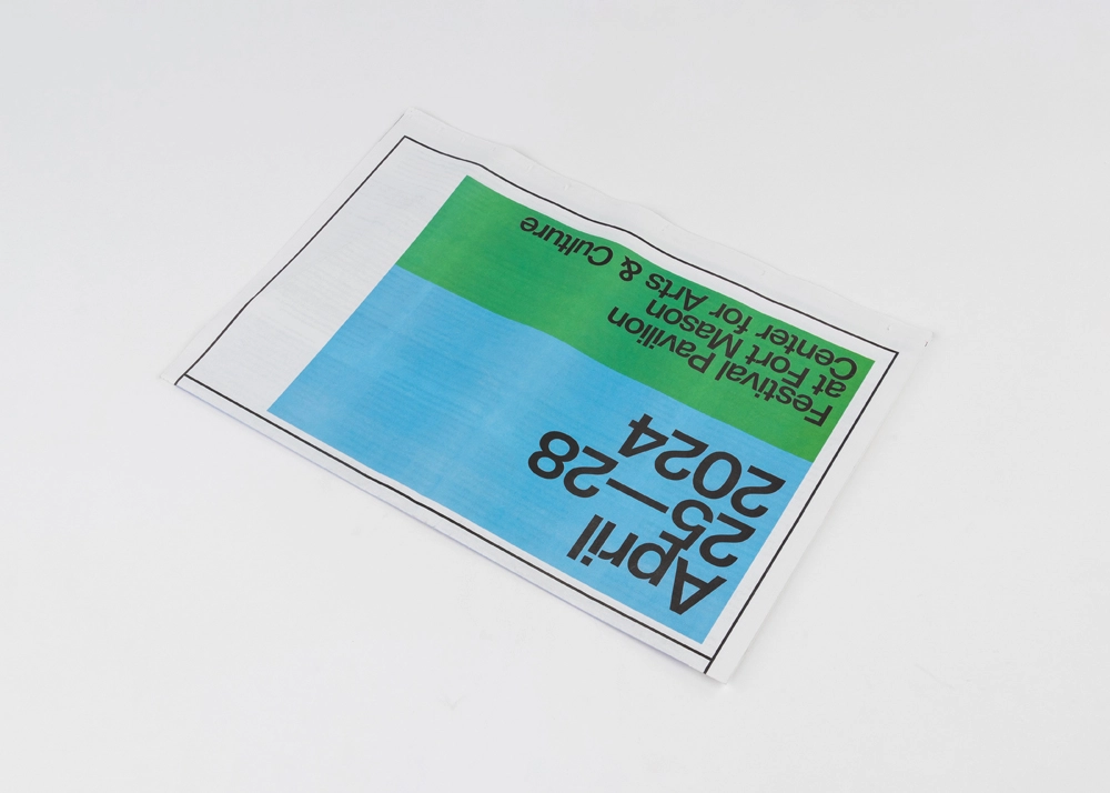 Newsprint Design Example - San Francisco Art Fair