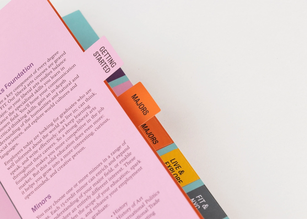 Saddle stitched brochure style booklet example 
